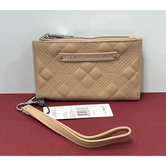 French Connection - Wristlet Wallet - Tan - Picture 1 of 13